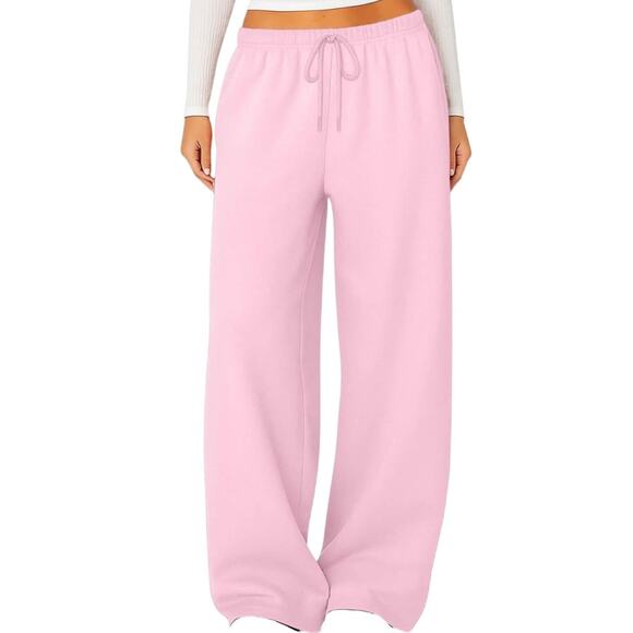 Unbranded Pants - NWT ~ Women's Light Bright Pink Baggy Sweatpants with Pockets ~ MEDIUM